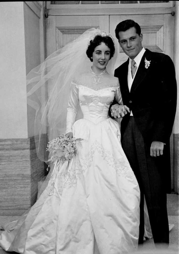 Wedding photo of Elizabeth Taylor & Conrad Nicky Hilton Jr. at The Plaza Hotel in El Paso